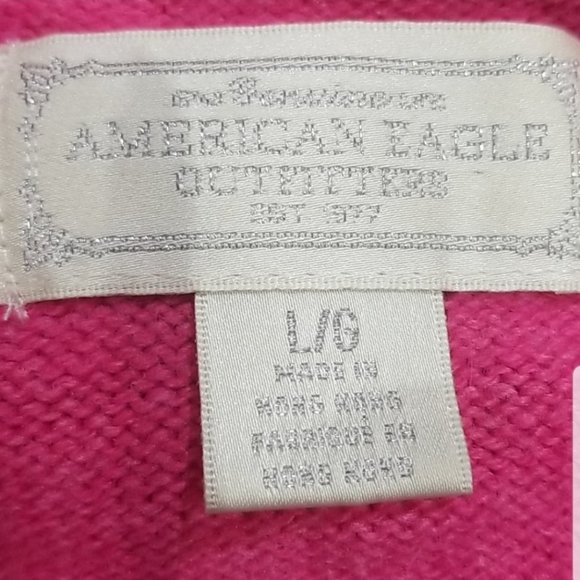 American Eagle Pink Bedazzled Sweater - Picture 3 of 4